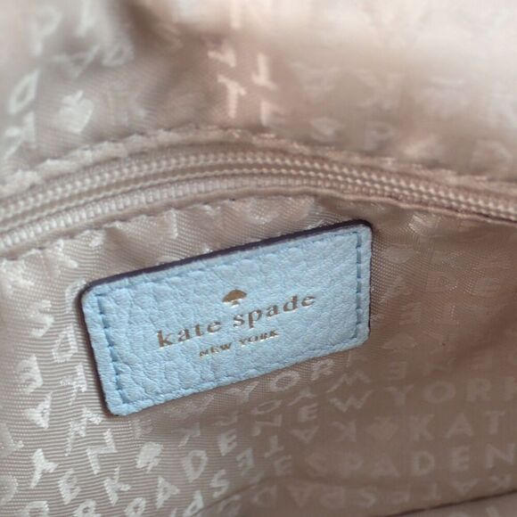 Kate Spade Astor Court Cynthia Grace Blue Quilted Leather Shoulder Bag WKRU2650 - Picture 7 of 15